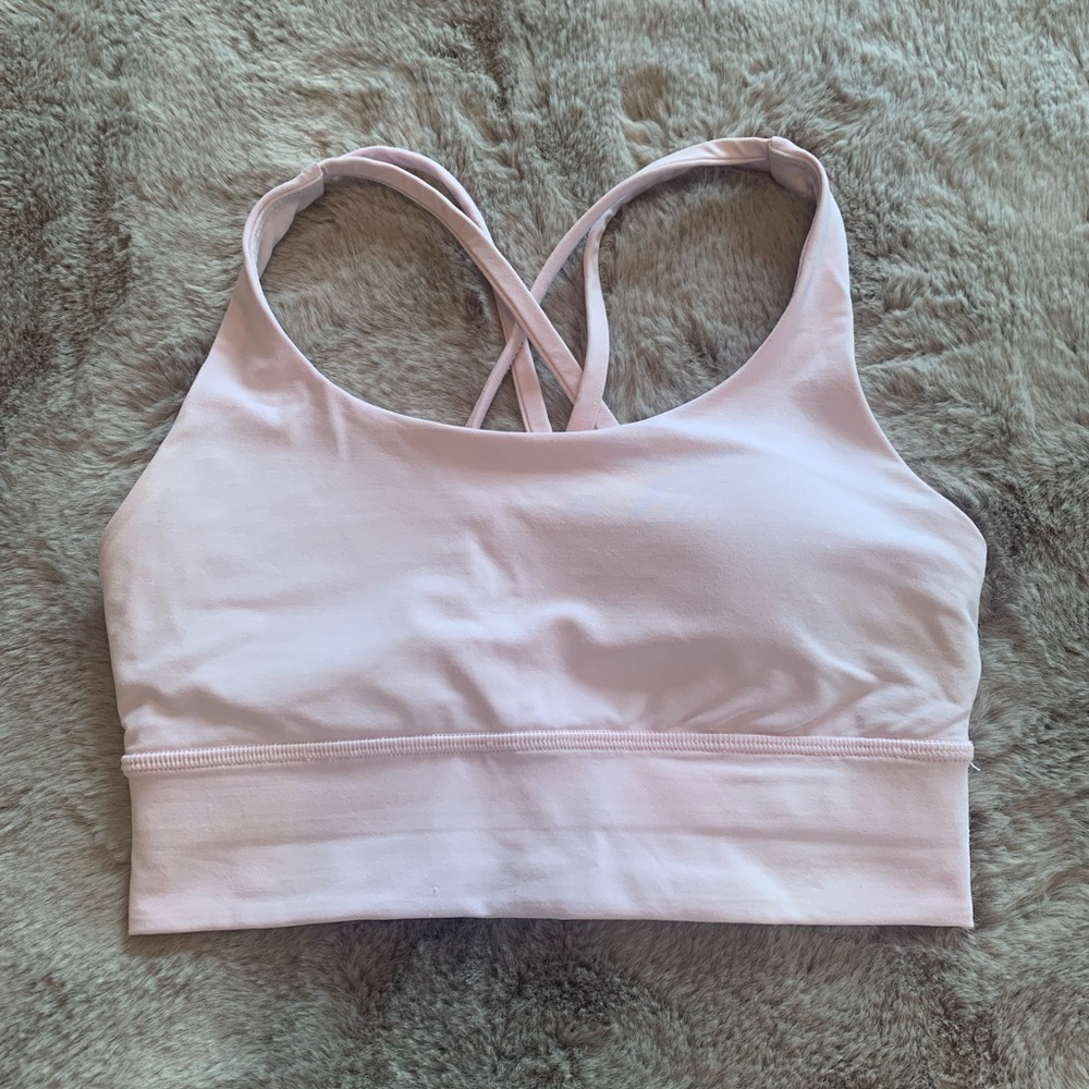 Lululemon Training Energy Bra pale pink Size 4